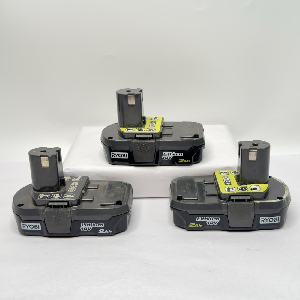 Ryobi 18volt Batteries P190 For Parts Not Working Lot Of 3 - Picture 3 of 9